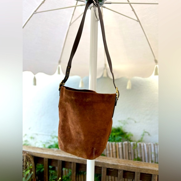 Coach brown suede purse - Picture 1 of 7